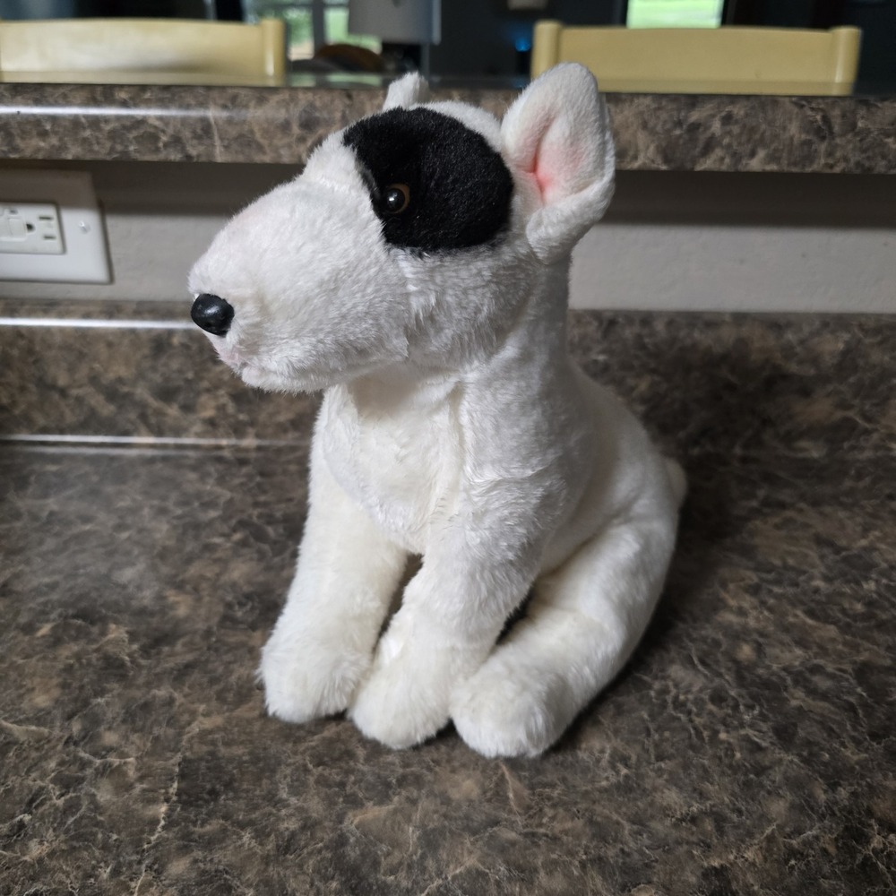 Webkinz Signature Bull Terrier Plush Stuffed Animal NO CODE Ganz WKS1091